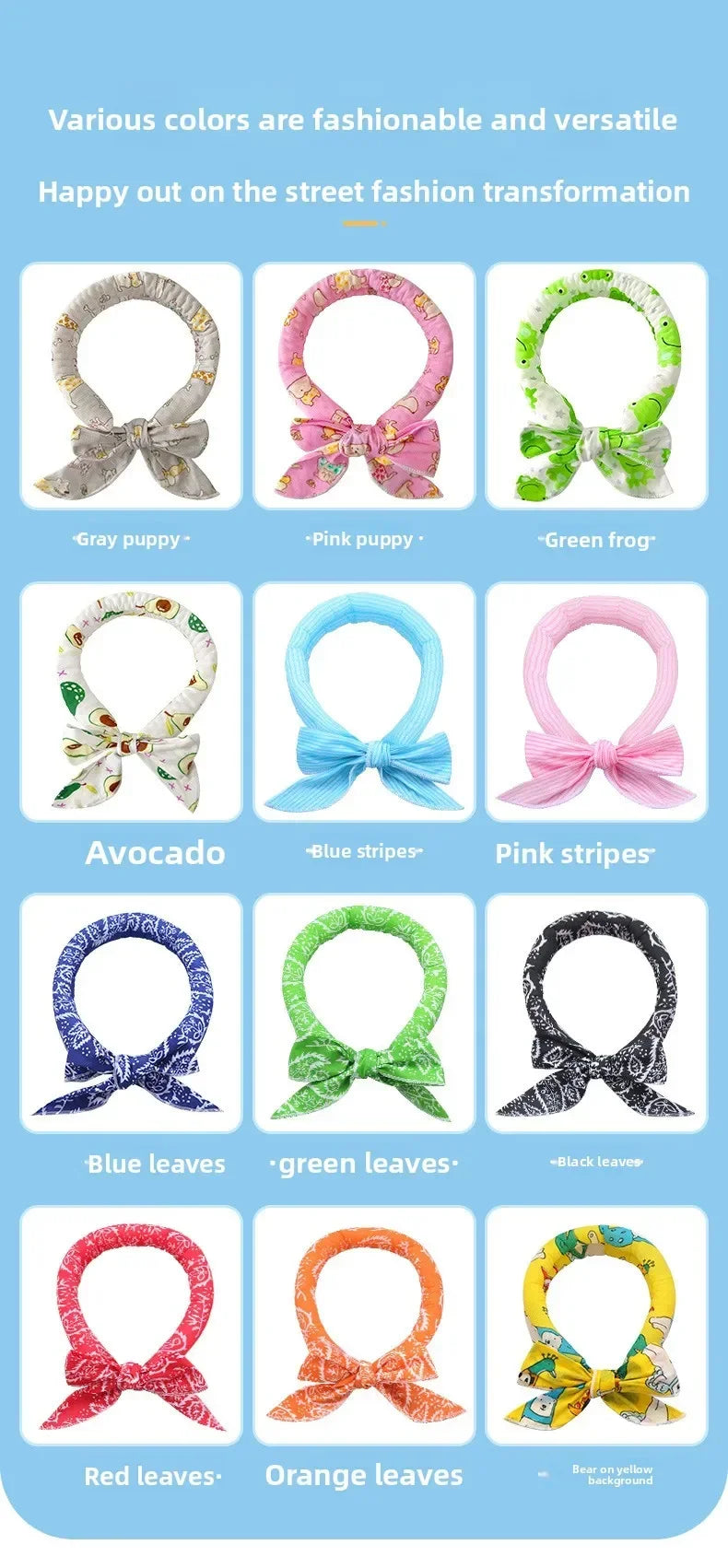 Pet Cooling Scarf for Dogs & Cats – Breathable Summer Ice Collar