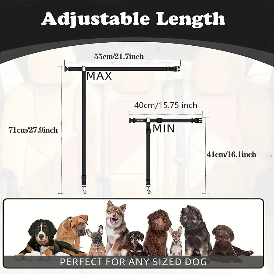 Adjustable Pet Car Seatbelt for Cats and Dogs