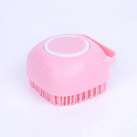 Pet Bath Brush with Built-In Shampoo Dispenser