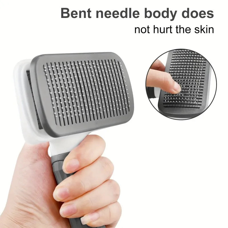 Self-Cleaning Pet Grooming Comb for Dogs & Cats
