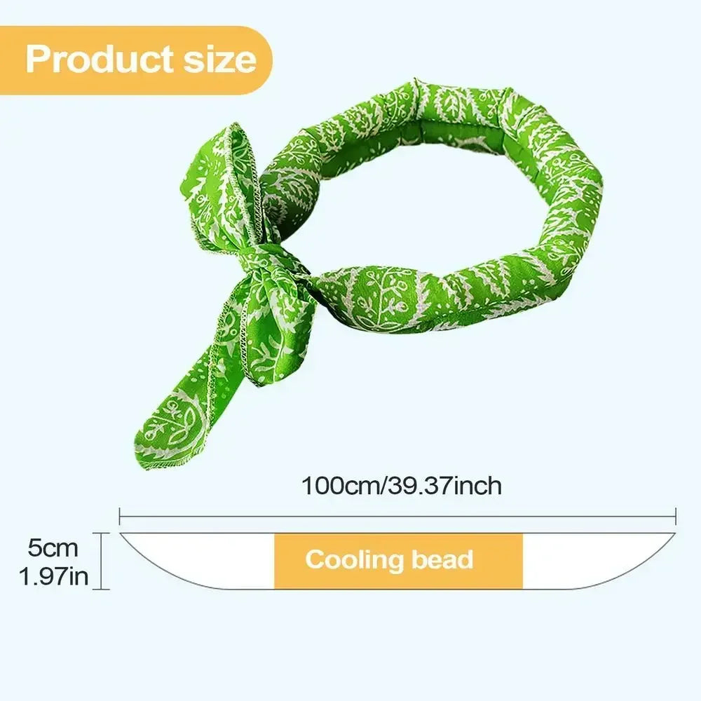 Pet Cooling Scarf for Dogs & Cats – Breathable Summer Ice Collar