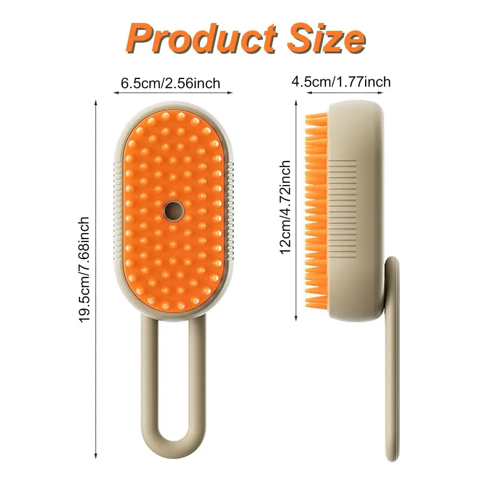 Foldable Pet Steam Brush & Hair Remover