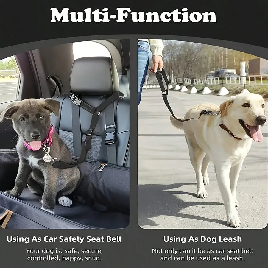 Adjustable Pet Car Seatbelt for Cats and Dogs