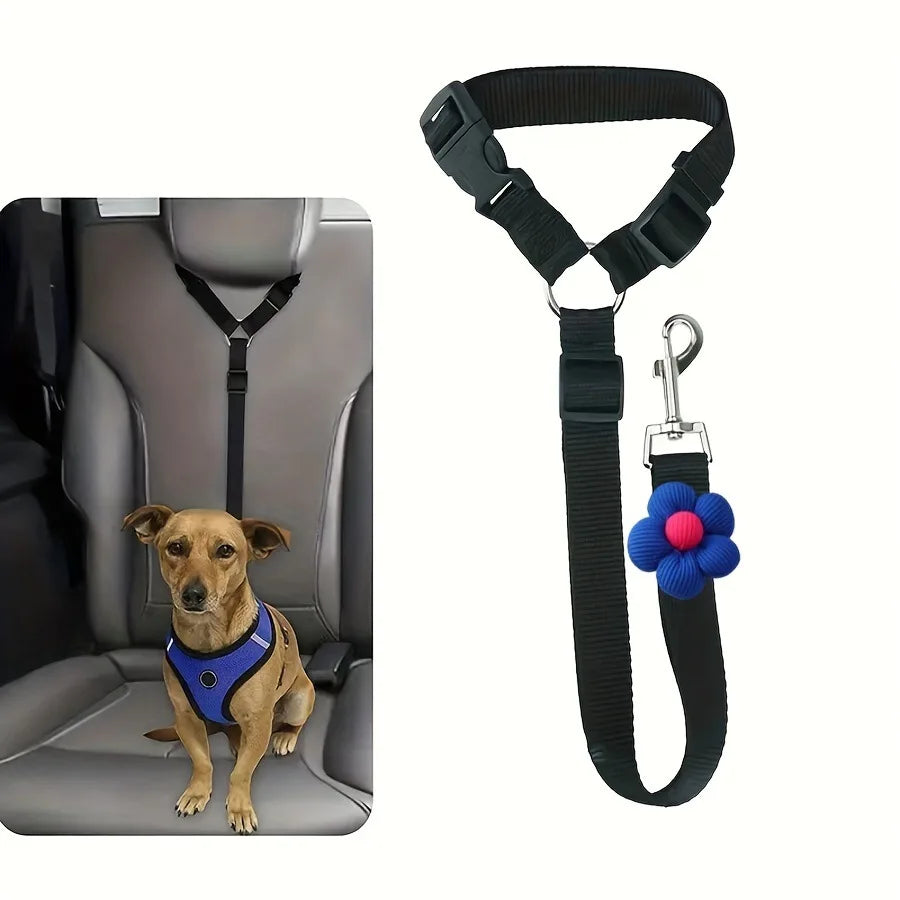Adjustable Pet Car Seatbelt for Cats and Dogs